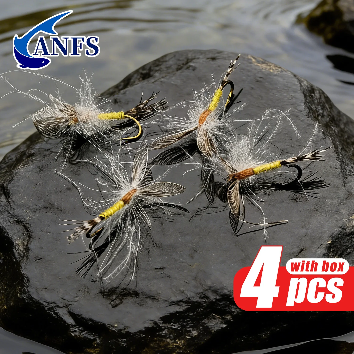 ANFS MayFlies moscas para pesca con mosca en caja seca para trucha - imagen 5