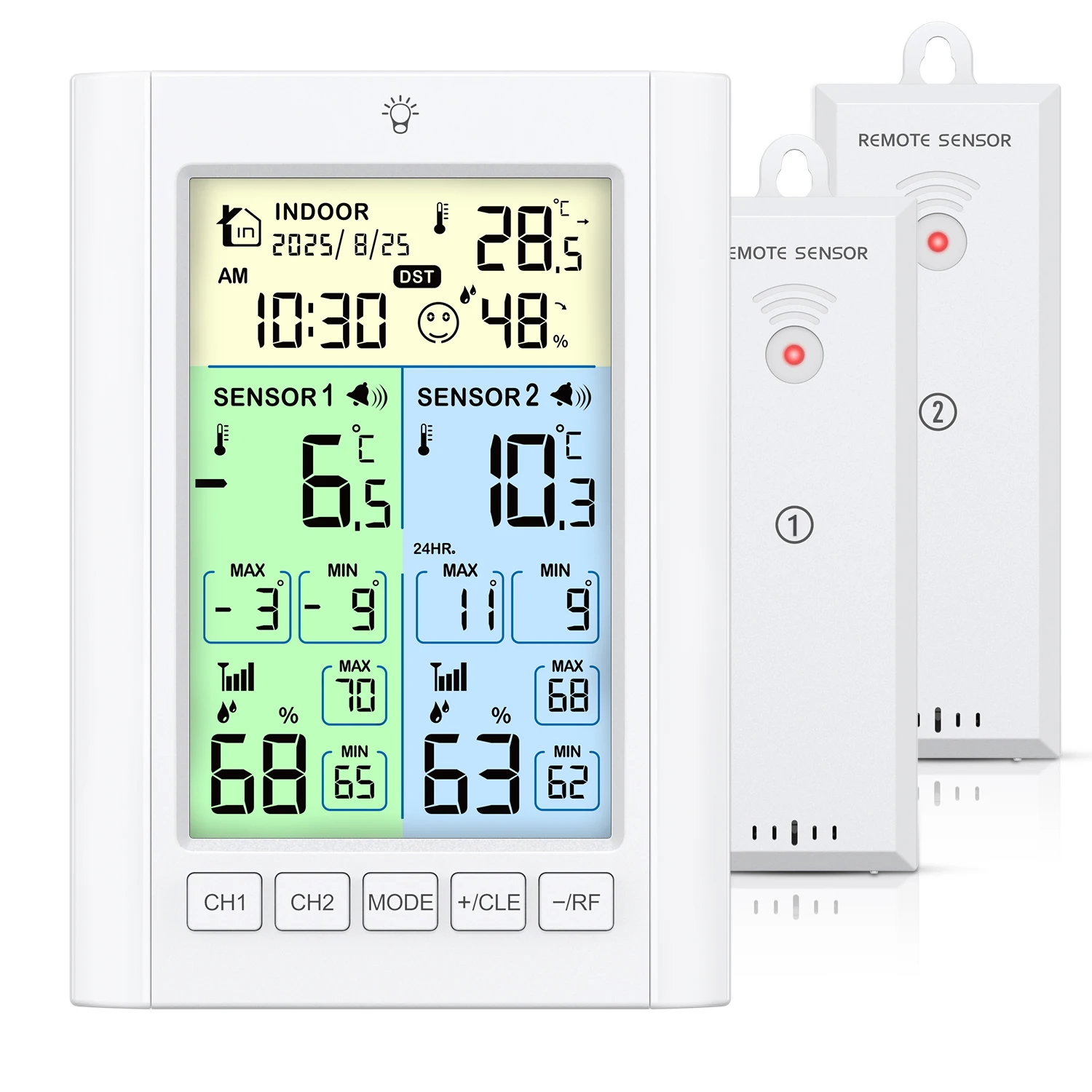 Termómetro ORIA – Inalámbrico frigorífico con alarma y doble sensor