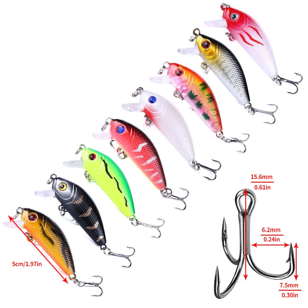 Set señuelos plástico duro – Crankbaits y Swimbaits para depredadores