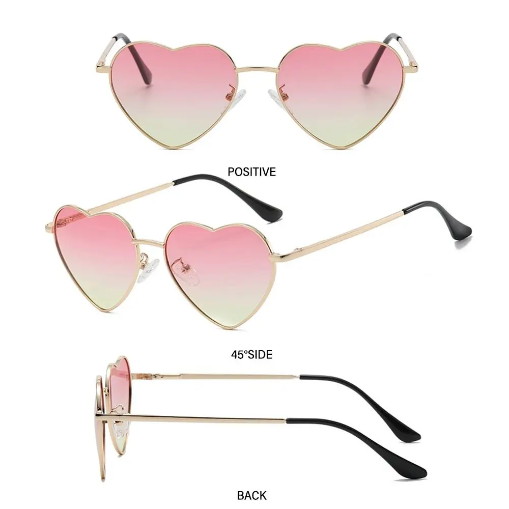 Gafas de sol estilo retro con forma de corazón