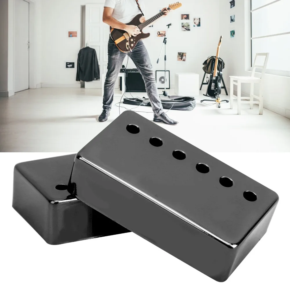 Cubiertas de latón para pastilla de guitarra – negro, oro y plata - imagen 4