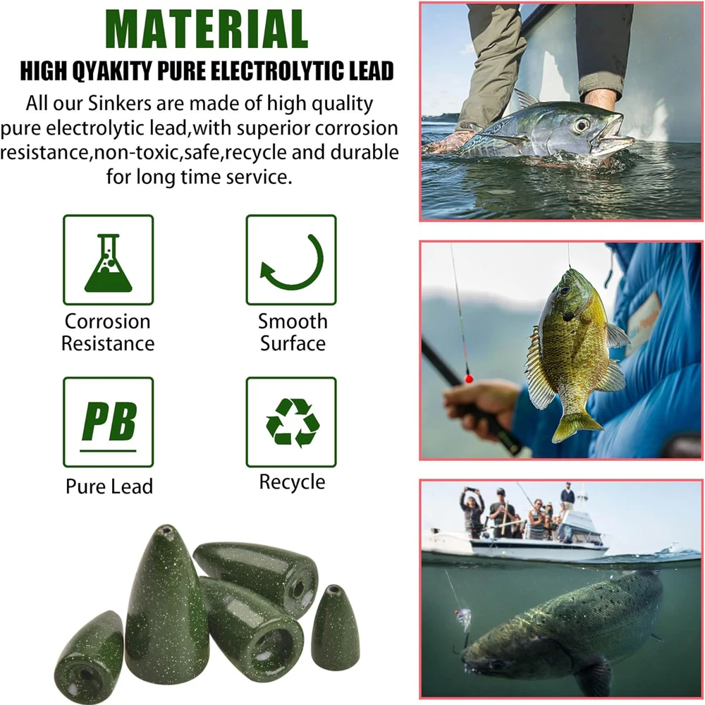 Aparejos Texas con pesas antideslizantes para pesca de fondo - imagen 4