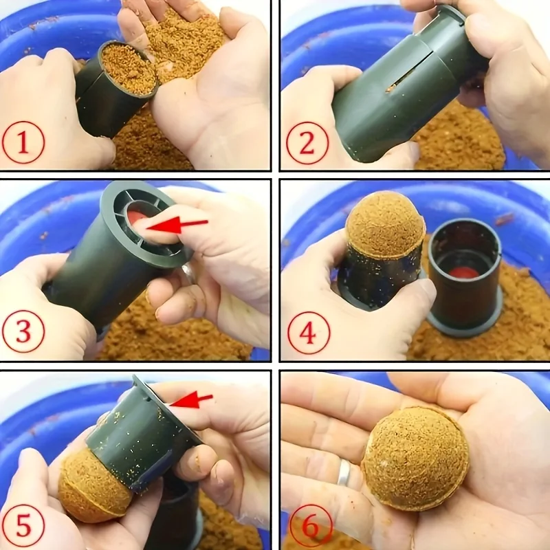 Proceso de compactado de cebo en bola