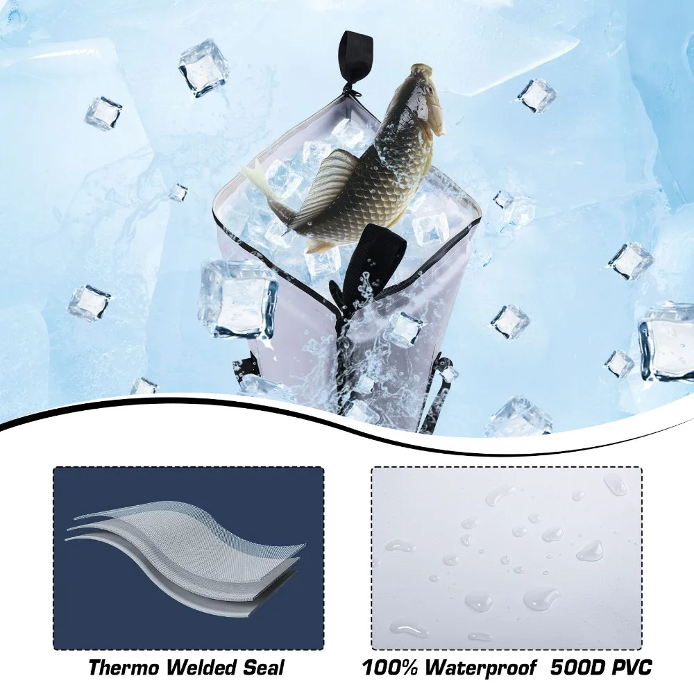 Goture Bolsa nevera de pesca impermeable con aislamiento EVA - imagen 4