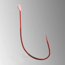 Anzuelo para río y carpín con vástago extrafino y arpon rojo