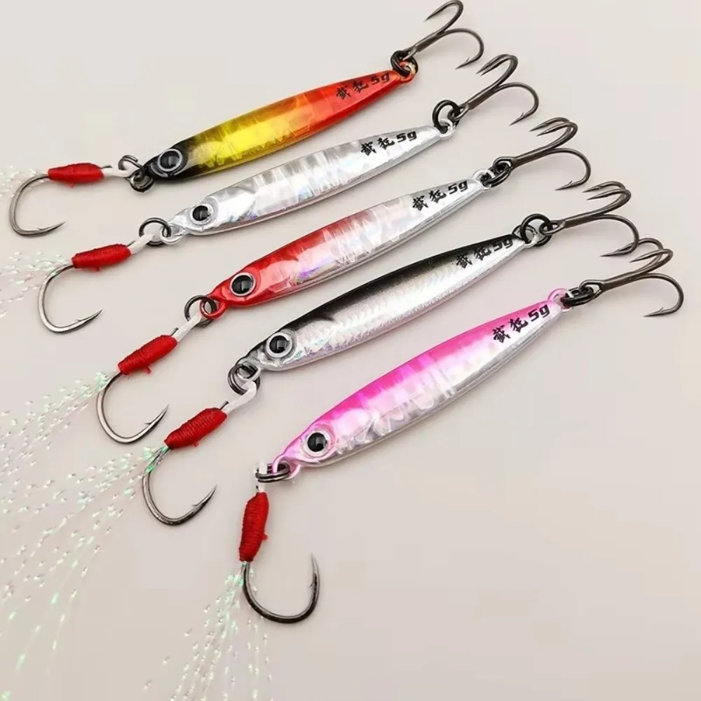 Señuelo VIB Mini biónico metálico con anzuelo triple - imagen 5