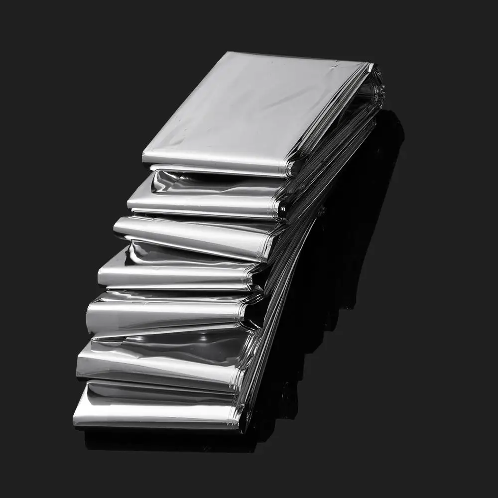 Manta térmica de supervivencia impermeable doble cara plegable