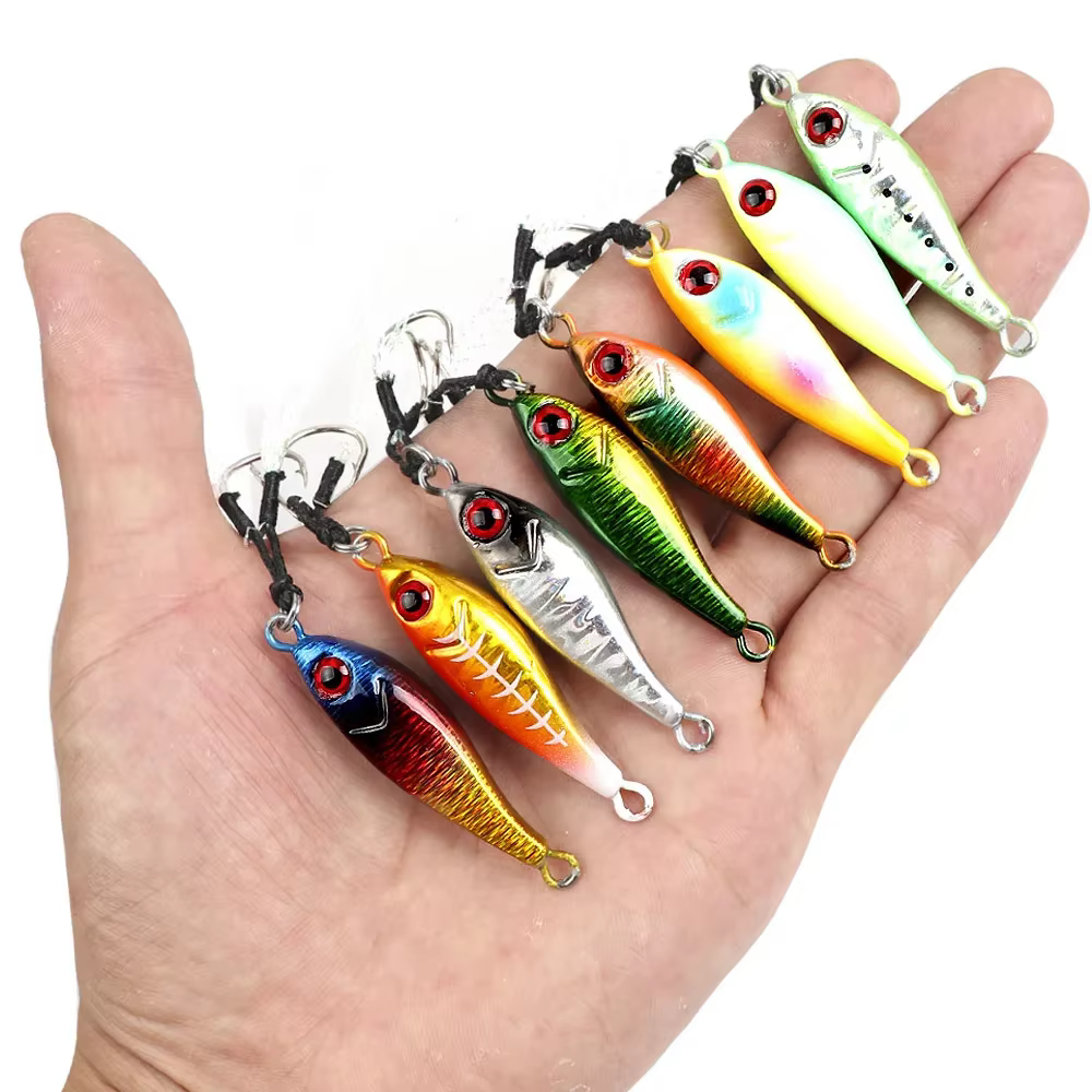 Señuelo Jigging Lento Doble Anzuelo Abrazadera Aguas Profundas - imagen 5