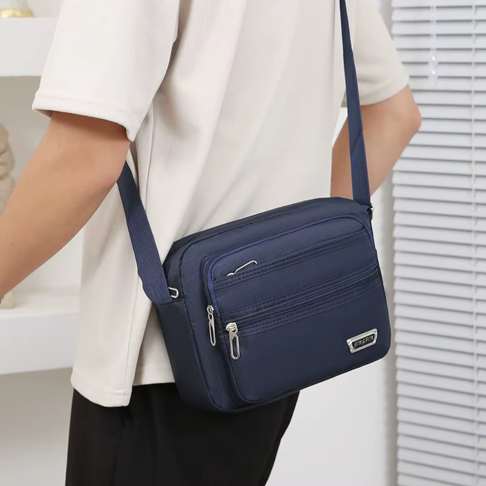 Bolso bandolera de pesca nailon Oxford hombre – Ligero y resistente - imagen 3