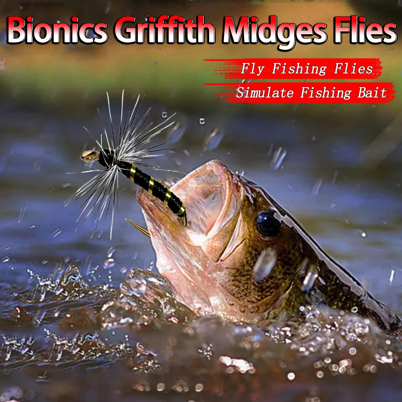 Mosca seca para trucha y salmón Griffith – anzuelos de acero - imagen 3