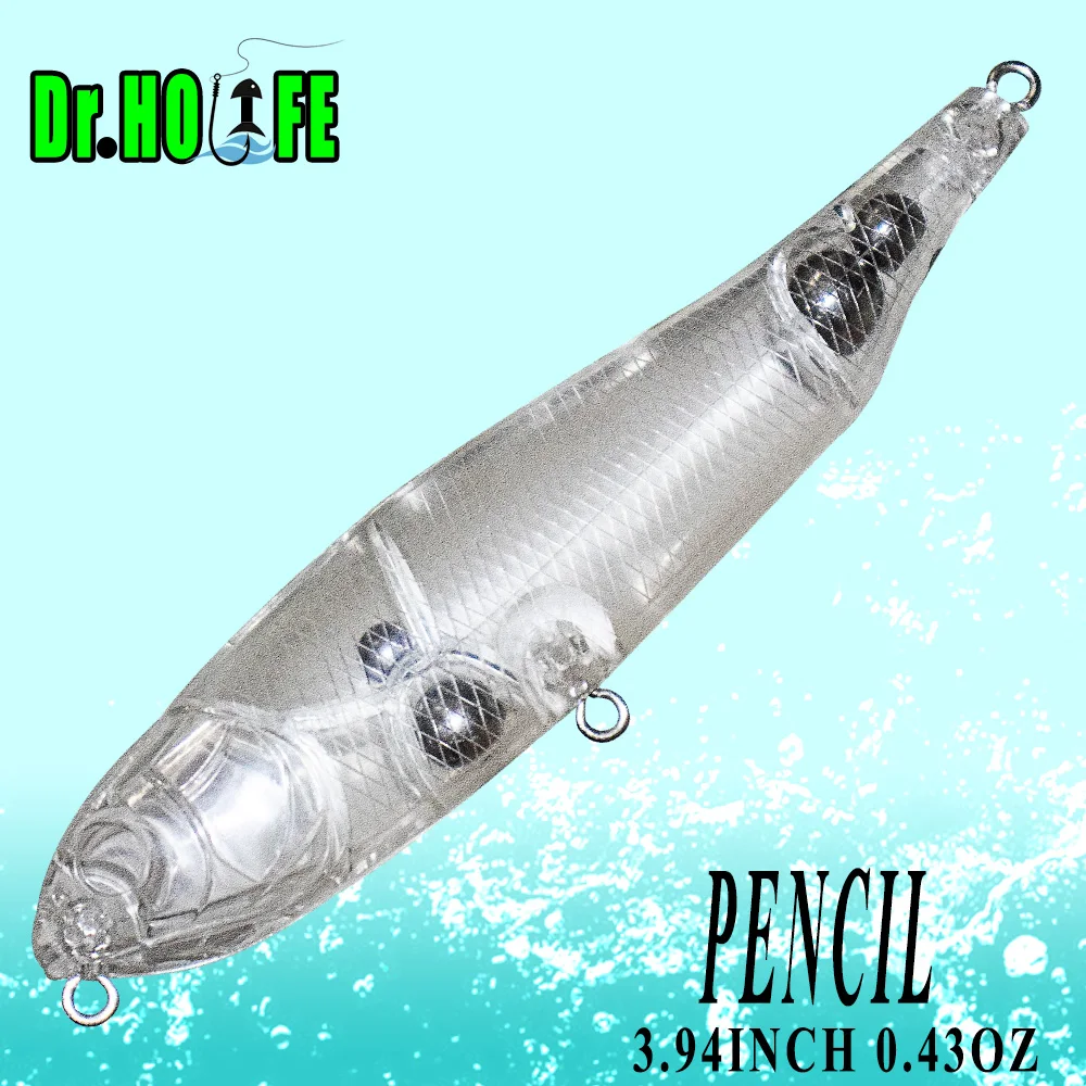 Señuelo lápiz en blanco sin pintar Dr.Holife para pesca DIY - imagen 3