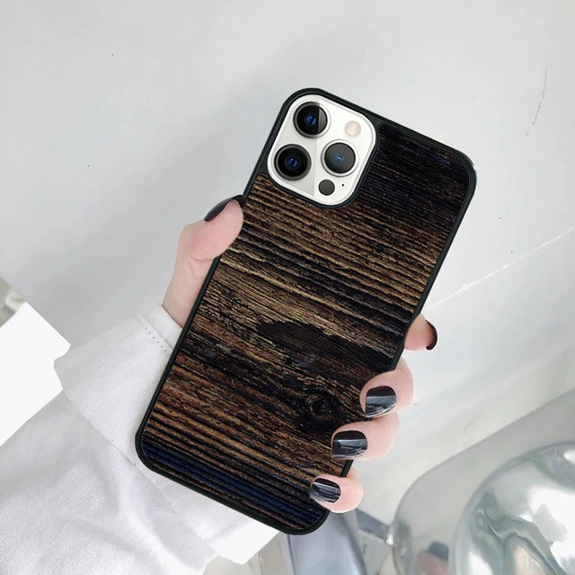 Funda con patrón de madera