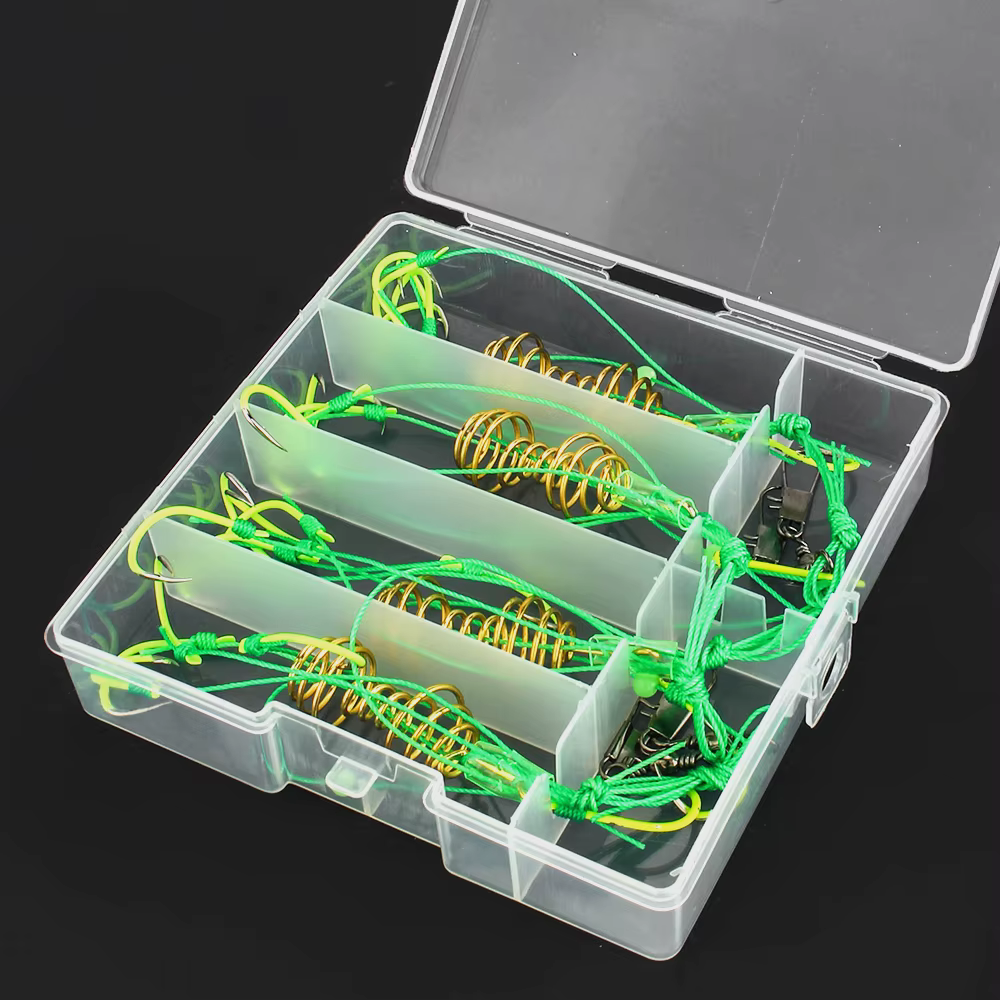 Explosion DNDYUJU anzuelo con resorte inox 6#-13# para pesca