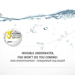 Daiwa J-Leader Línea Fluorocarbono Transparente Hundida
