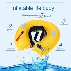 Cinturón salvavidas inflable para pesca deportiva tipo riñonera
