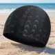 Gorro de natación universal nailon negro elástico con protección - imagen 3