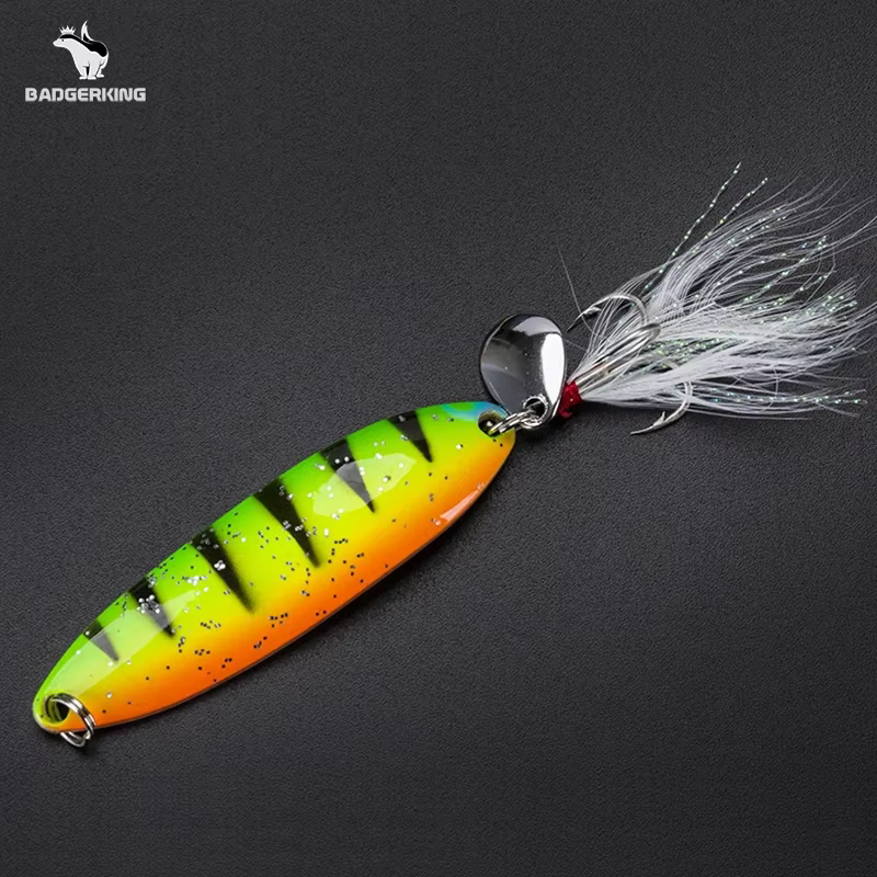 Kit 8 señuelos cuchara para jigging – wobblers 4 colores - imagen 3