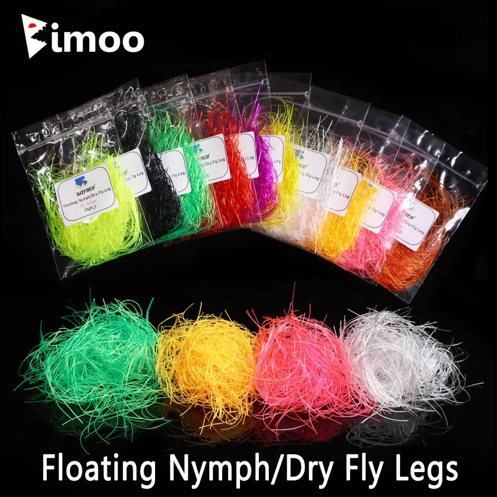 Patas de mosca Bimoo siliconadas flotantes para ninfas - imagen 4