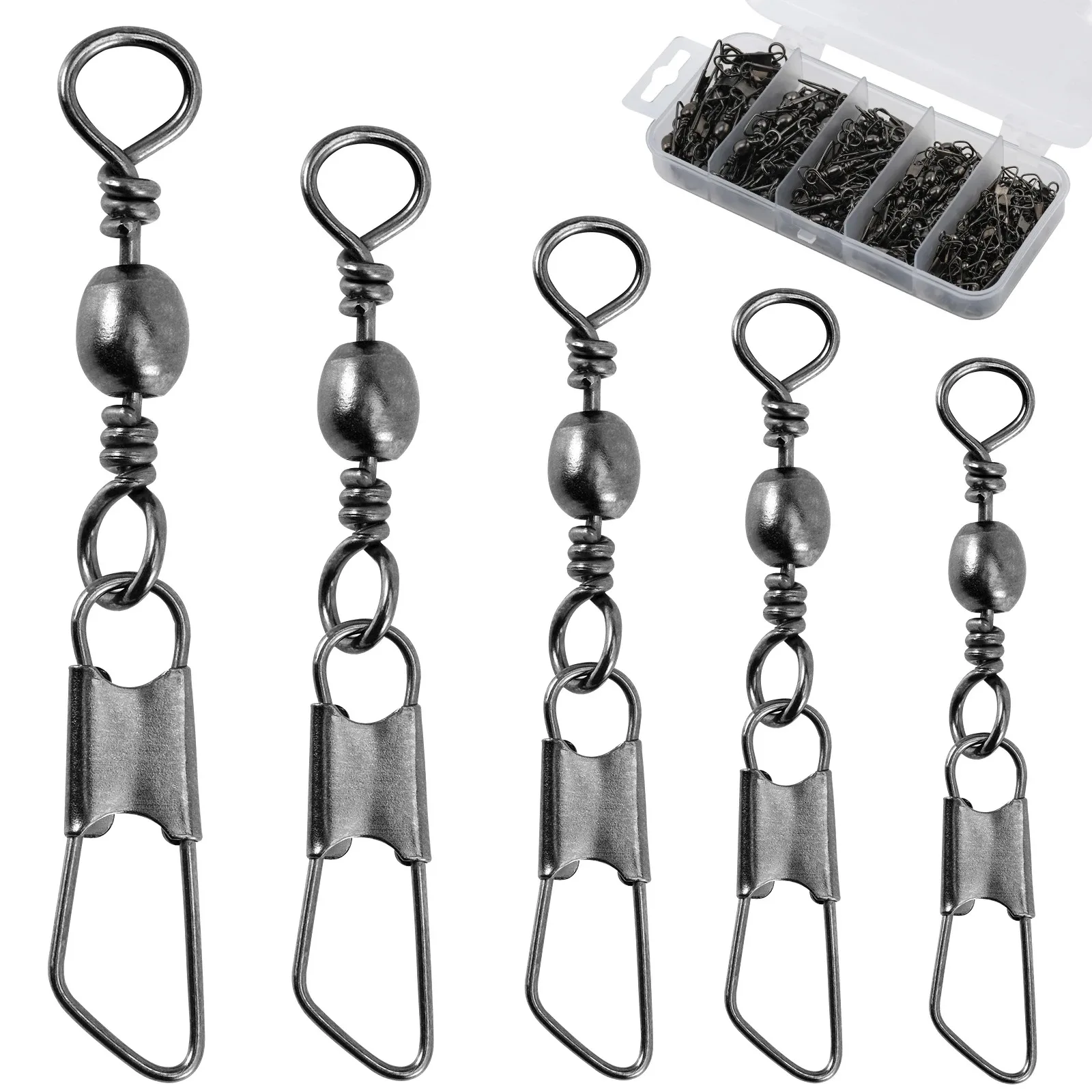 Conector rápido Coastlock Barrel Swivel de acero inox, anti-torsión - imagen 3