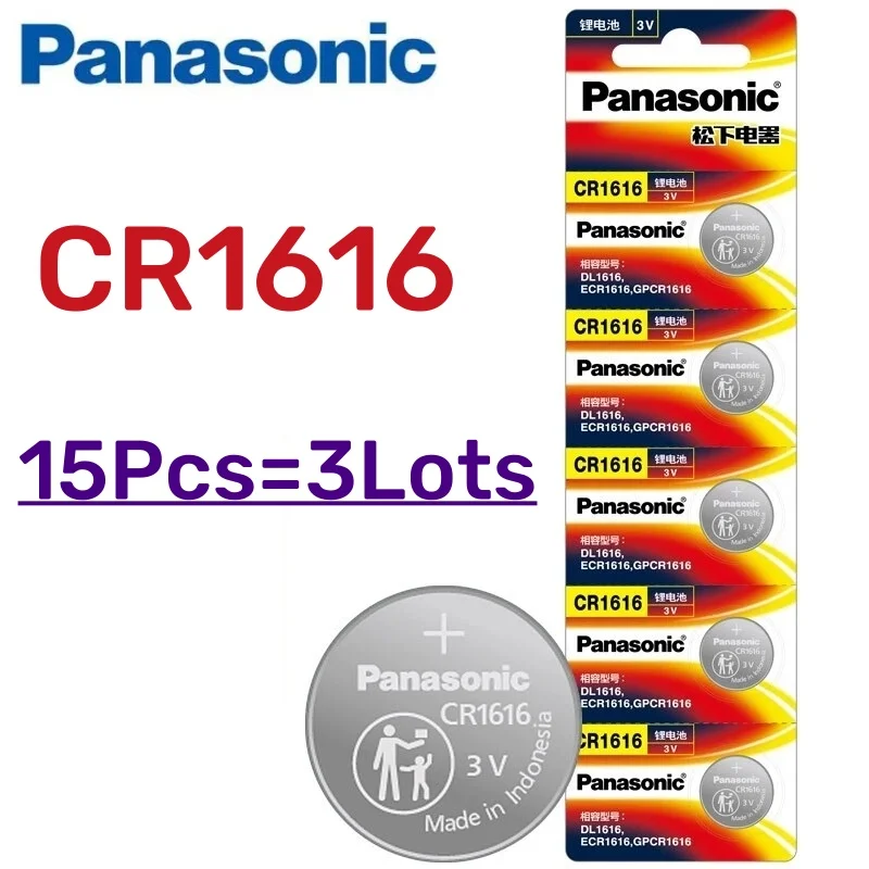 Batería CR1616 Panasonic de litio 3V para reloj y calculadora - imagen 3