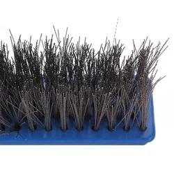 Cepillo pared piscina con alambre de acero inoxidable y cerdas cortas
