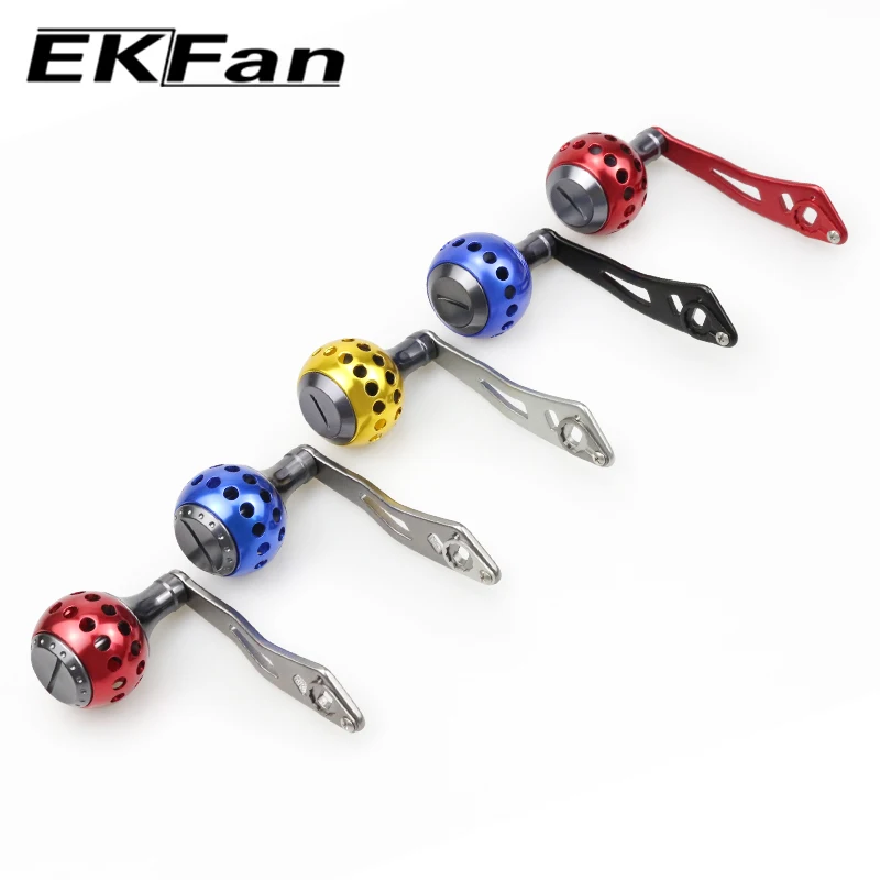 Manivela baitcasting EKFan de aleación aluminio, perilla amplia - imagen 3