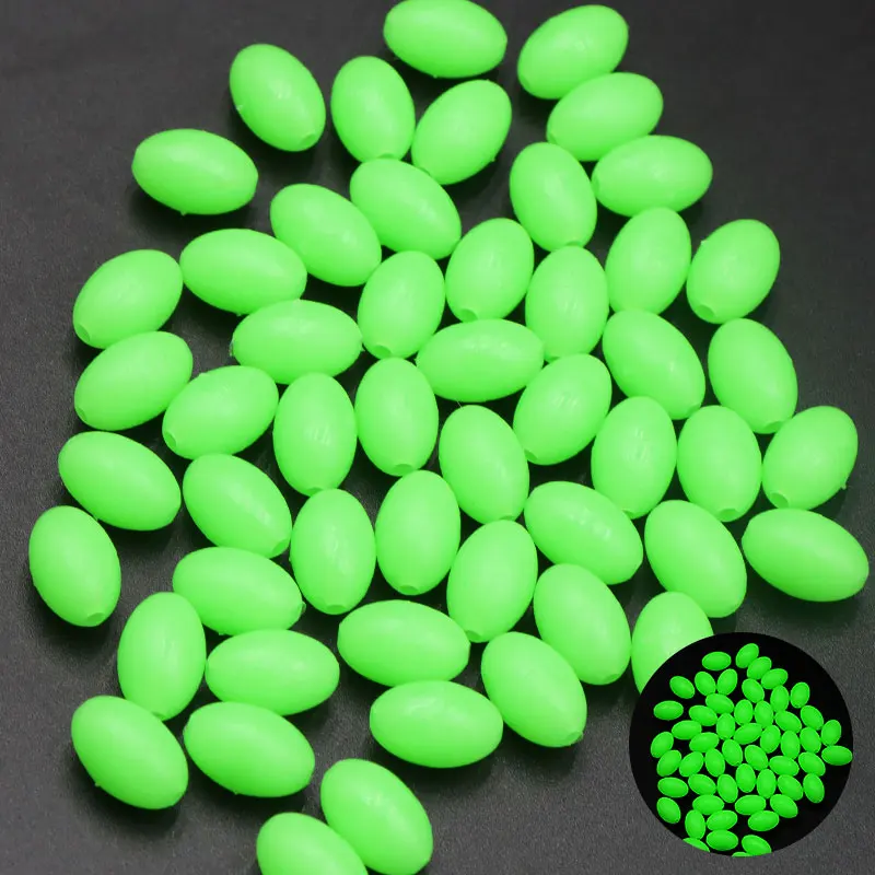 ShareShark cuentas fluorescentes ovales plásticas para montaje - imagen 5