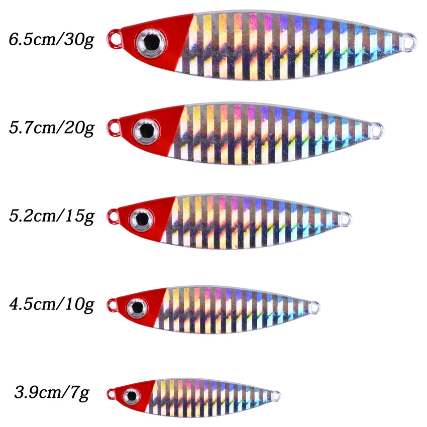 Jig metálico lucio agua salada resistente brillante efectivo 7g-30g - imagen 3