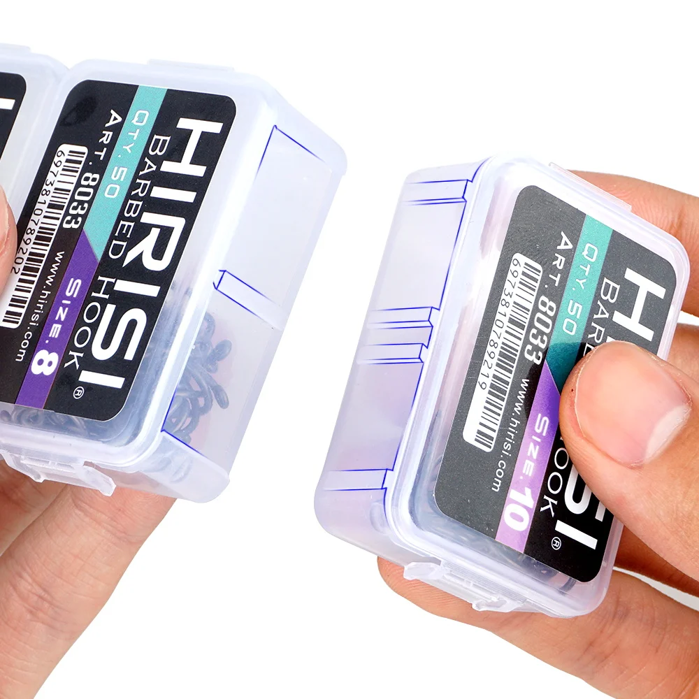 Hirisi 8033 Anzuelos de acero alto carbono con PTFE y micropúas - imagen 5