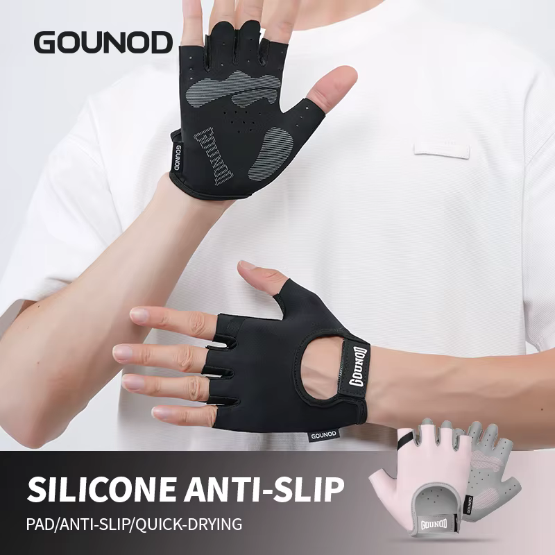 Guantes sin dedos de pesca y ciclismo, transpirables y antidesliz - imagen 4