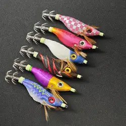 Jigs de calamar luminosos para pesca con vinilo: camarón y cangrejo