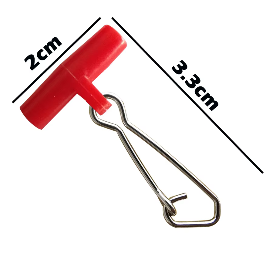 Anzuelo giratorio rojo resistente – Conector para mar - imagen 3