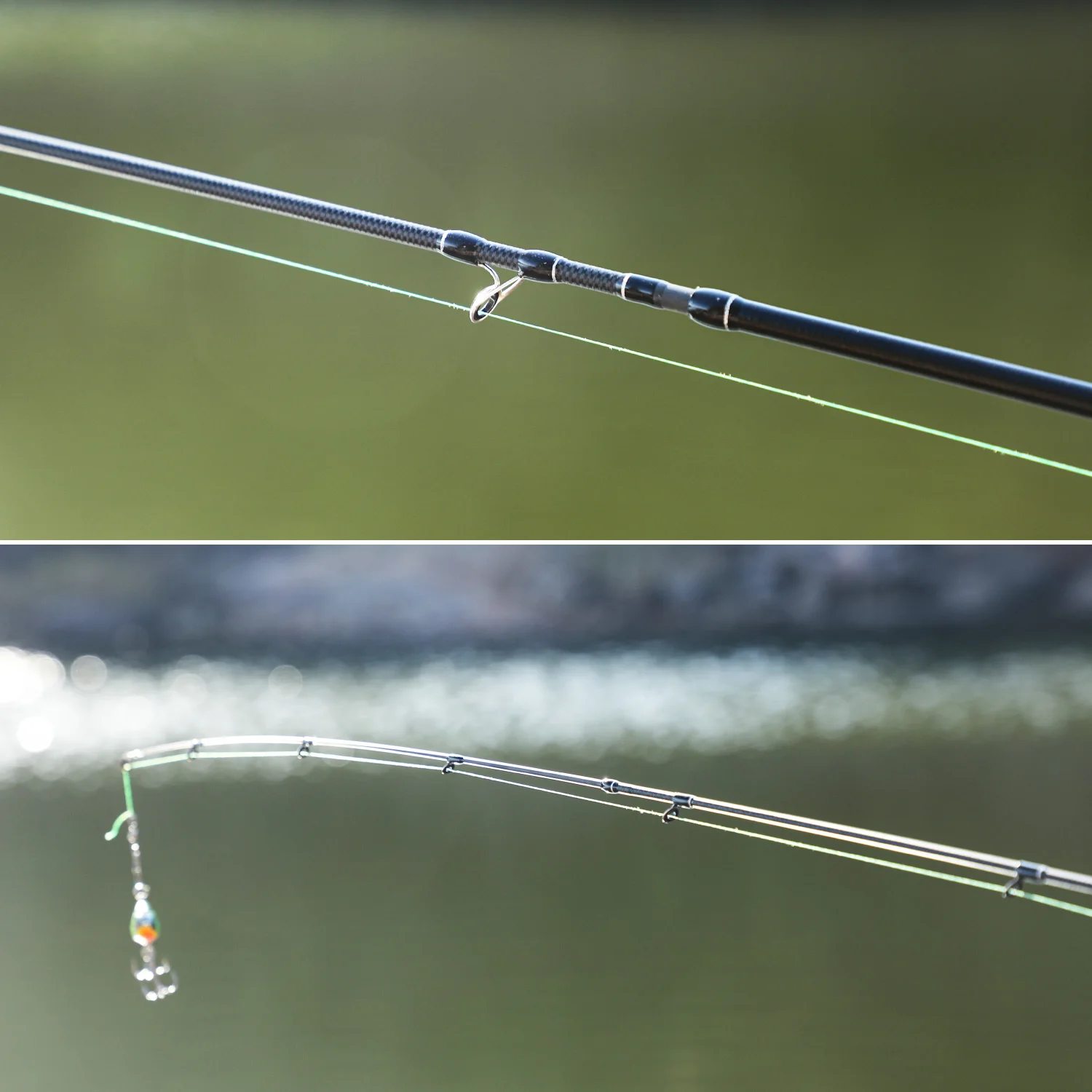 Sougayilang Caña de pesca viaje carbono – Spinning 2,1m acción M - imagen 4