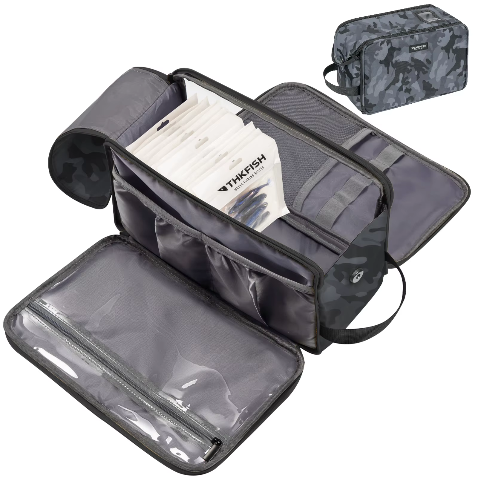 Bolsa de pesca impermeable para señuelos, de camuflaje y gran capacidad - imagen 2