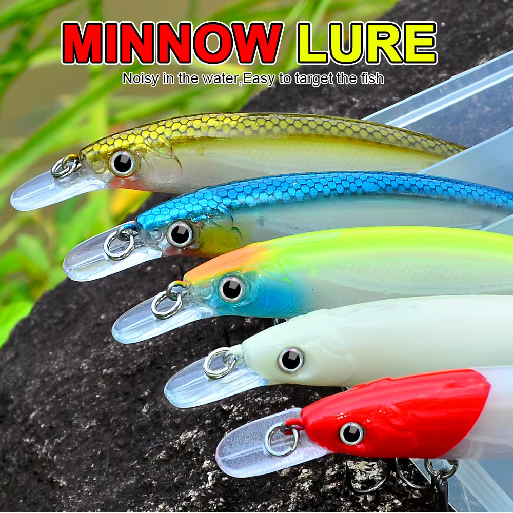 Señuelo Minnow swimbait luminoso biónico de lanzamiento largo - imagen 4