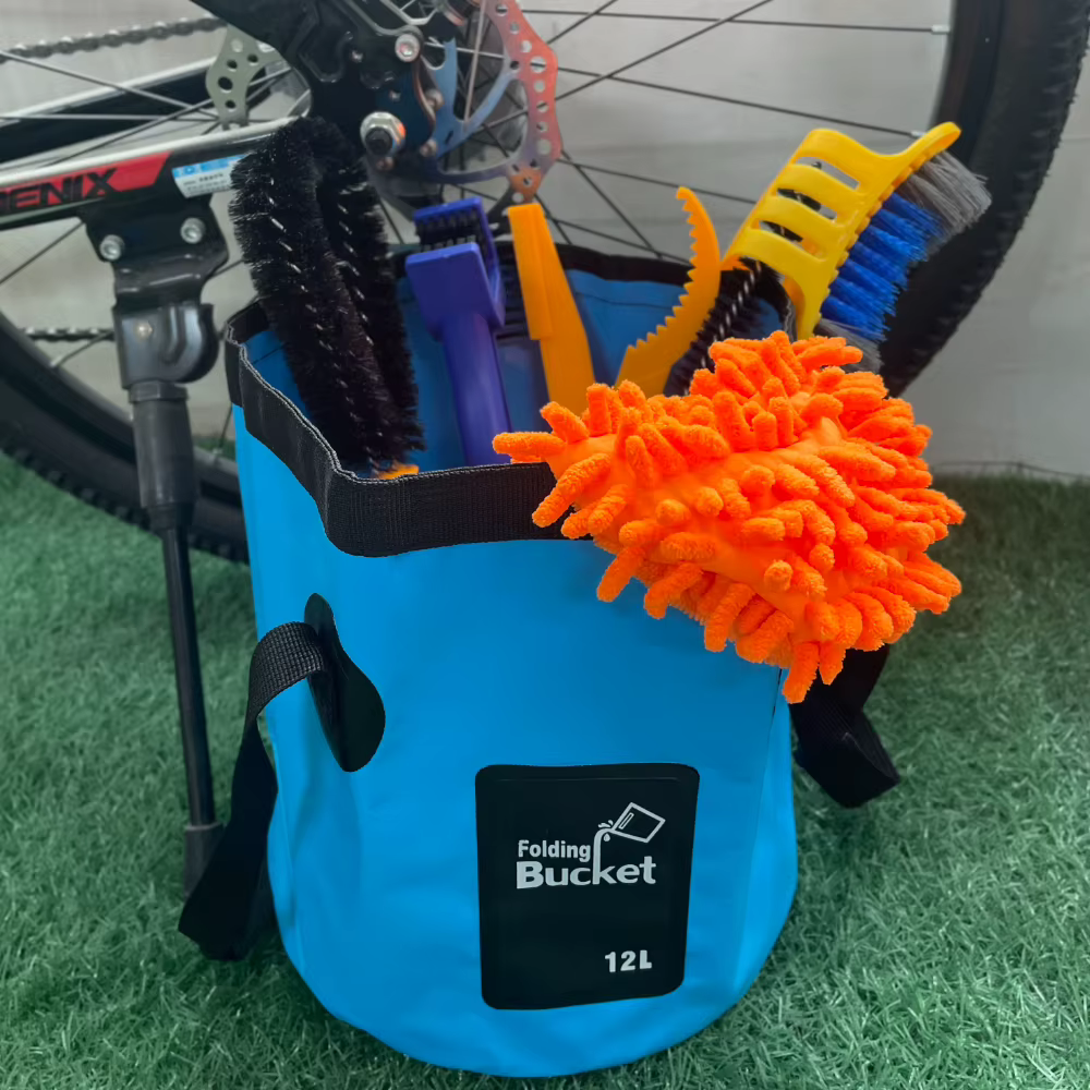 Kit de limpieza de bicicleta con cepillos para cadena y cassette - imagen 3