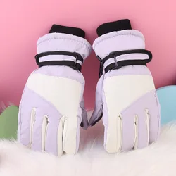 Guantes de esquí infantiles impermeables, cálidos y antideslizantes