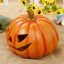 Calabaza decorativa de resina para Halloween y el hogar
