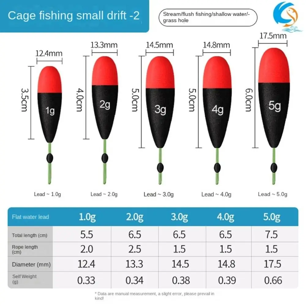 Flotador de pesca superfino para roca con diseño aerodinámico