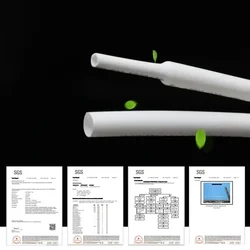 Tubo termorretráctil blanco 2:1 - Funda protectora para cables de pesca