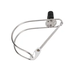 Aro salvavidas herradura con soporte ajustable – Acero inox