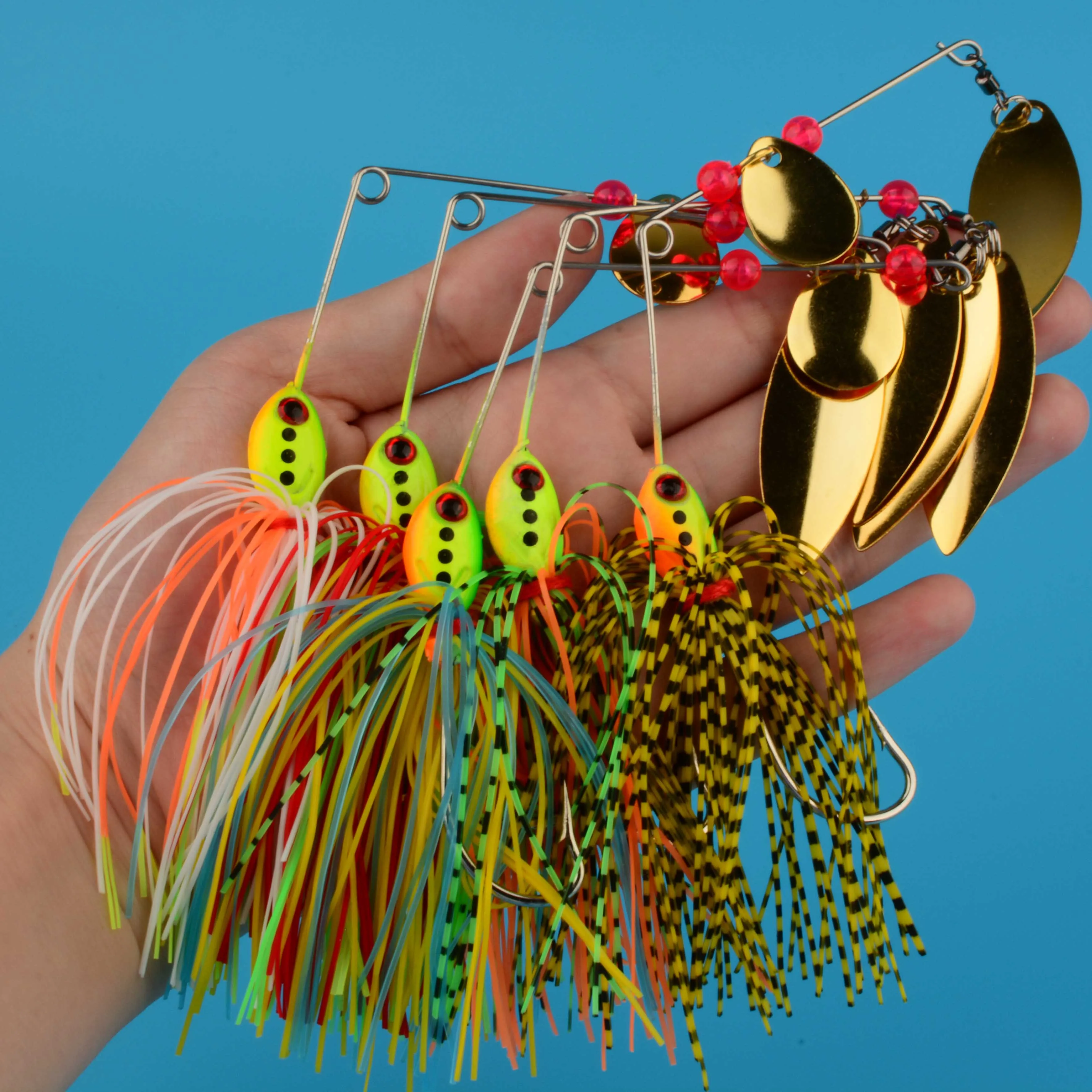 Señuelo Spinnerbait Wobbler para Lucio con lentejuelas - imagen 5