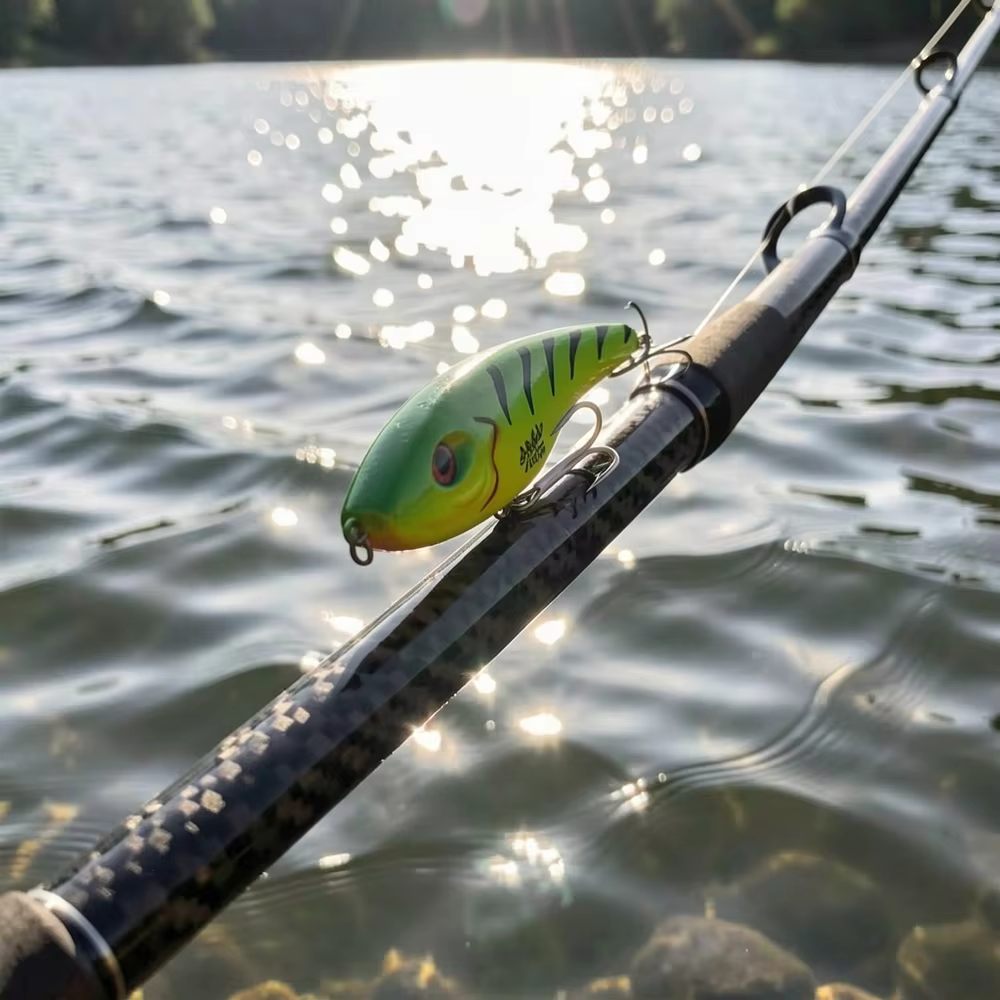 Señuelo VIB Minnow con sonido – Anzuelos afilados para lubina - imagen 5