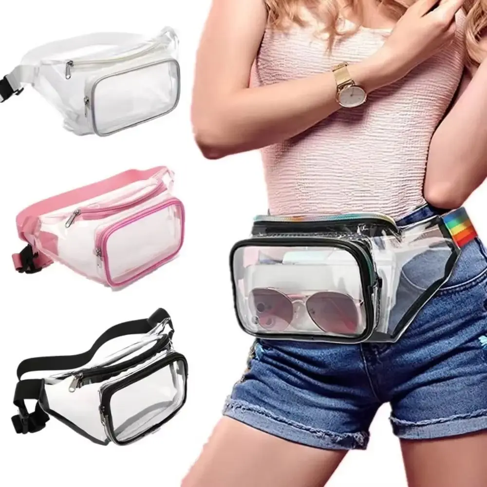Riñonera impermeable transparente PVC para deportes al aire libre - imagen 2