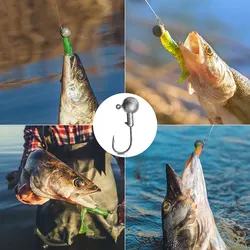 Jig Head con púas para vinilo – anzuelo vástago largo