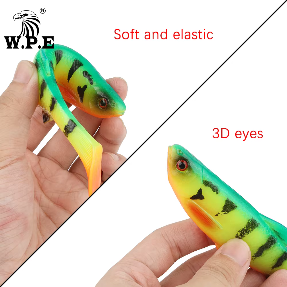 Shad wobbler W.P.E para lubina – Silicona blanda