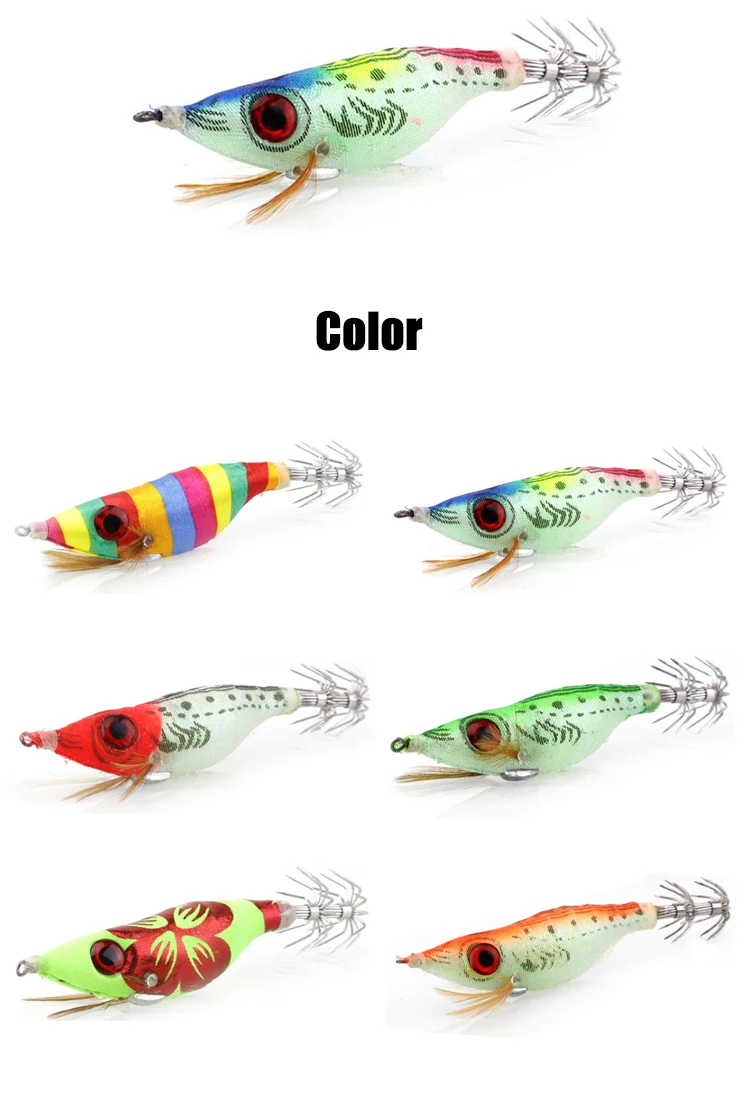 Variedad de colores disponibles del señuelo WEIHE 9g