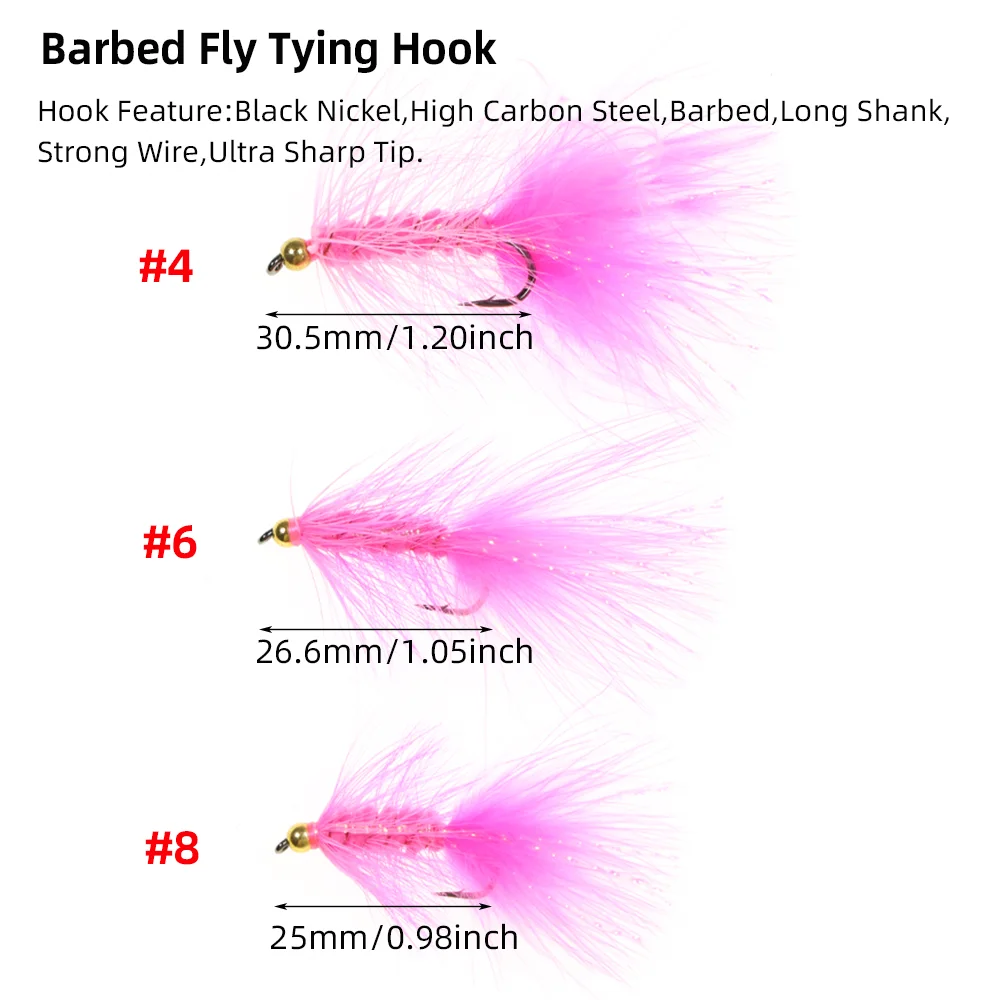 Wifreo Bugger lanoso: anzuelos para mosca con púas Steelhead y trucha - imagen 3