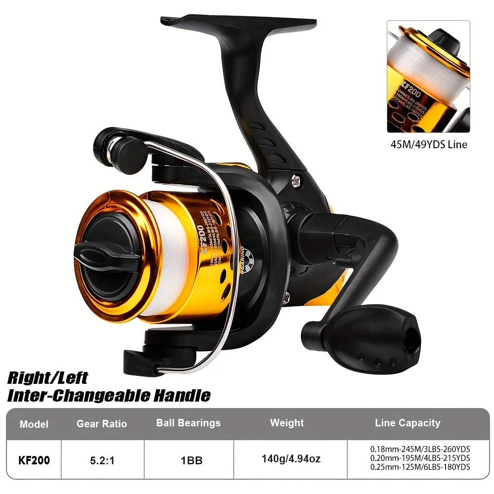 Carrete de pesca en hielo giratorio mini portátil para mano izquierda/derecha - imagen 5