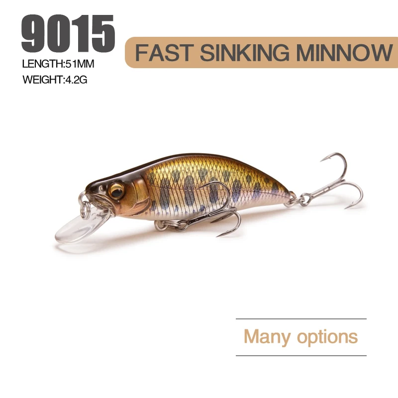 Mini señuelo de pececillo hunde para pesca